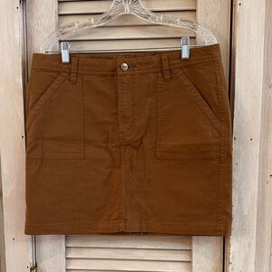Toad&Co Women's Tan Mini Skirt Size 12